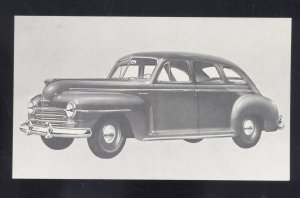 1946 1947 1948 PLYMOUTH SEDAL VINTAGE CAR DEALER ADVERTISING POSTCARD MOPAR