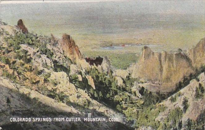 Colorado Colorado Springs From Cutler Mountain