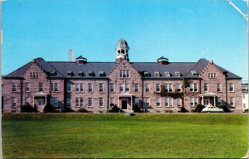 Luce Hall War College US Naval Training Station Newport RI Postcard PM Cancel 