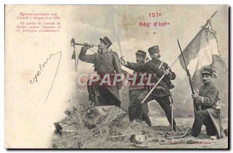 Postcard Old Army 157th Regiment d & # 39artillerie