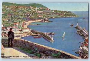 Nice France Postcard The Entrance To The Port View c1910 Oilette Tuck Art