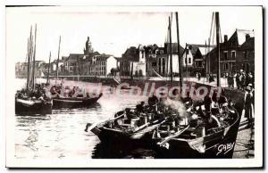 Postcard Old Croisic Kitchen board fishing vessels