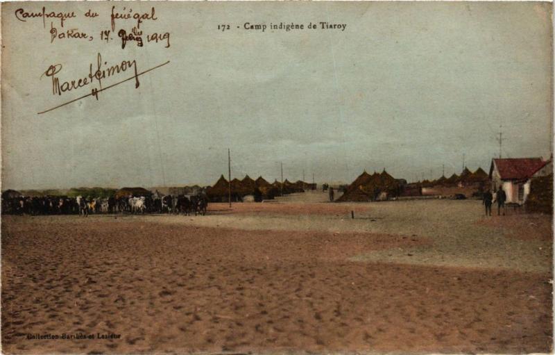 CPA 172 Camp indigene de TIAROY SÉNÉGAL (670816)