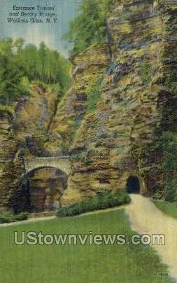 Entrance Tunnel & Sentry Bridge - Watkins Glen, New York