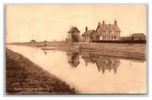 Washingboro Ferry Washingborough Lincolnshire England UNP DB Postcard V3