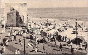 Postcard NJ Atlantic City The Madison Overlooking The Boardwalk And Ocean R1