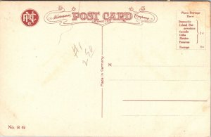 Rosehedge Winter Antique Divided Back Postcard Newman Los Angeles California 