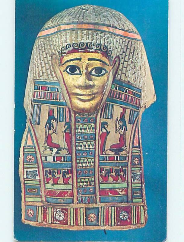 1964 Postcard - Egyptian Mummy Mask Egypt p9262