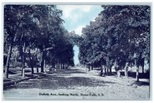 1909 Duluth Avenue Looking North Sioux Falls South Dakota SD Postcard