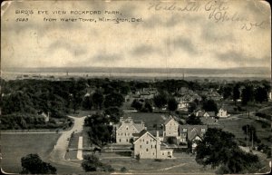 Wilmington Delaware DE Rockford Park Birdseye View 1900s-20s Vintage Postcard