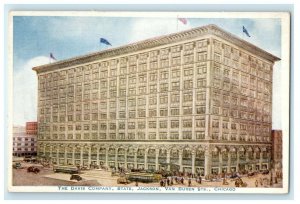 c1910's The Davis Company State Jackson Van Buren Sts. Chicago IL Postcard