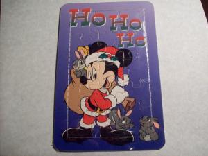 Puzzle Post Card - Mickey  //  Unused Postcard