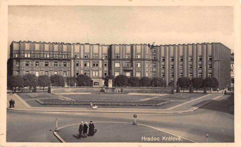 Hradec Kralove Czech Republic Building Exterior Real Photo Postcard J66644