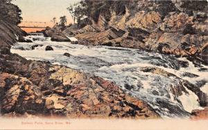 SACO RIVER MAINE~SALMON FALLS~G W MORRIS PUBL POSTCARD 1900s