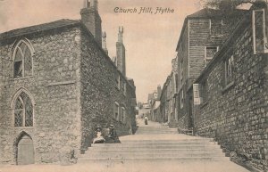 1909 Church Hill Hythe Kent England~Edwardian Photo Postcard