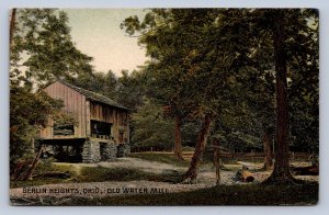 JH5/ Berlin Heights Ohio Postcard c1910 Old Water Mill Building 5