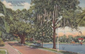 Florida Orlando Lucerne Circle 1941 Curteich