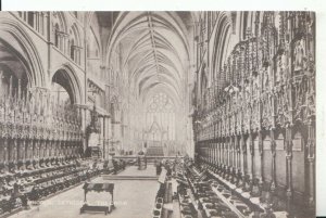 Lincolnshire Postcard - Lincoln Cathedral, The Choir Ref 14184A
