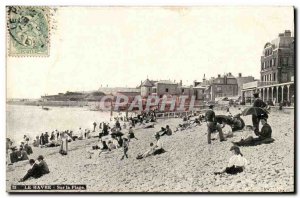 Old Postcard Le Havre On The Beach