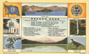 State Song, Oregon and State Symbols - Linen