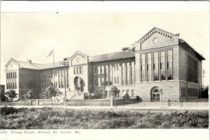 St Louis, MO Missouri  FRANZ SIEGLE SCHOOL  ca1910's Vintage Education Postcard