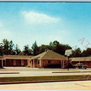 c1950s Richmond VA Jefferson Davis Motel Chrome Photo Roadside Postcard Vtg A192