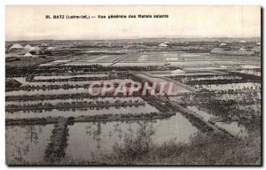 Old Postcard Batz General view of the salt marshes