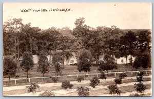 K41/ Lake Hamilton Florida RPPC Postcard c1920s Lake Mirrow  54
