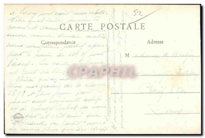 Old Postcard Joinville le Chateau large garden