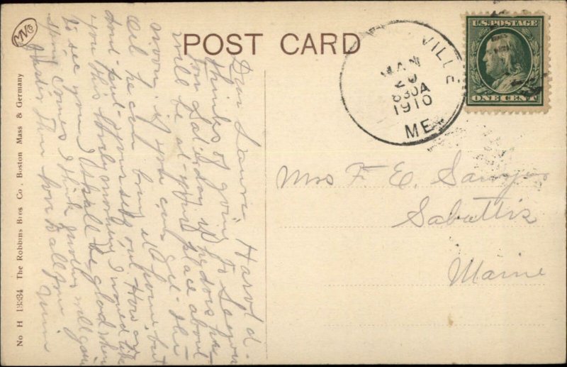 Fairfield ME United Box & Paper Co c1910 Postcard