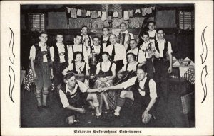 West Springfield Massachusetts MA Bavarian Hofbrauhaus Dancers Old Postcard