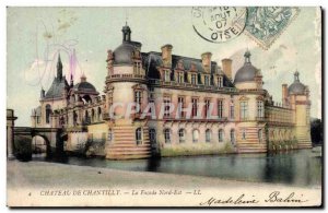 Old Postcard Chateau de Chantilly The front Northeast