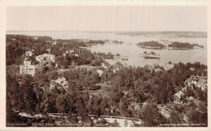 Sweden Stockholm Utsikt över Saltsjöbaden RPPC 06.84