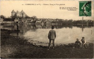 CPA Combourg Chateau, etang et vue generale FRANCE (1015125)