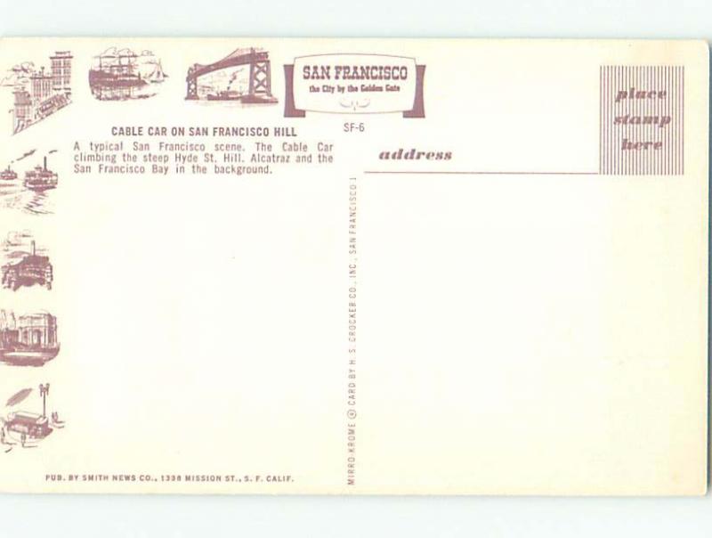 Unused Pre-1980 OLD CARS & BUILDINGS SCENE San Francisco California CA n0713