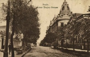 romania, BRǍILA, Emperor Trajan Street (1910s) Postcard