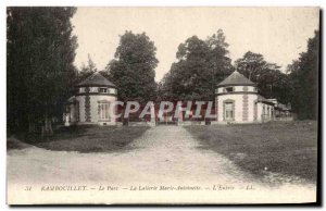 Old Postcard Rambouillet Park La Laiterie Marie Antoinette L & # 39Entree