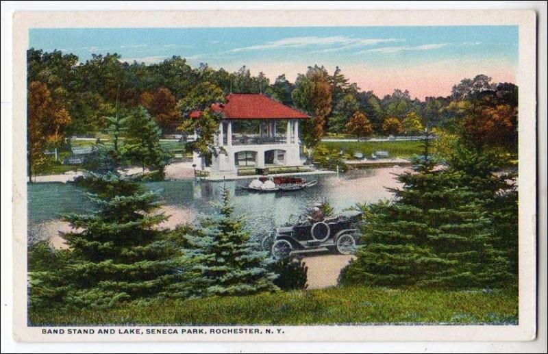 Band Stand & Lake, Seneca Park, Rochester NY