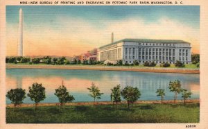 Vintage Postcard New Bureau Of Printing & Engraving Potomac Park Washington DC