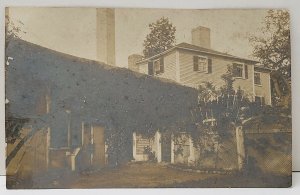 Jersey Shore RPPC Pennsylvania House Residence Garden Photo Postcard B9