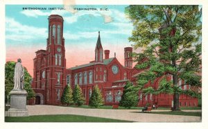 Smithsonian Institute Located in the Mall, Washington D.C, Vintage Postcard