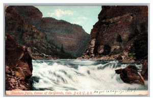 Postcard CO Shoshone Falls Canon Of The Grande Colo. D. & R. G., R. R.