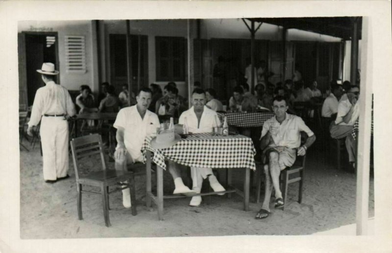 CPA AK Vietnam Indochine - Café de la Plage a Bien-Hoa le 12 Avril 1953 (94892)