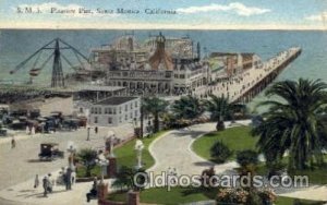 Pleasure Pier Santa Monica, CA Amusement Park 1923 crease with wear right top...