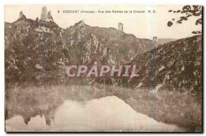 Old Postcard Crozant Creuse Creuse view Ruins