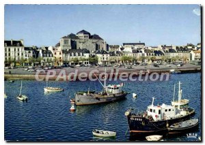 Postcard Modern Concarneau The Port and I'Eglise