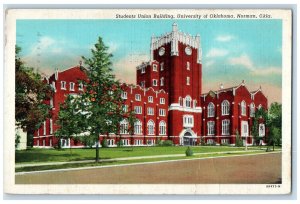 1946 Students Union Building University Of Oklahoma Norman OK Postcard