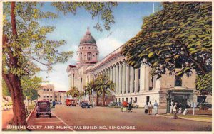 Supreme Court & Municipal Building Singapore postcard