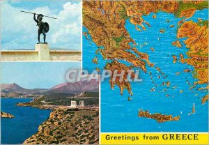 Modern Postcard Greetings from Greece