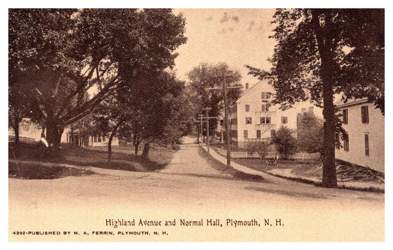 New Hampshire Plymouth , Highland Ave. and Normal Hall  